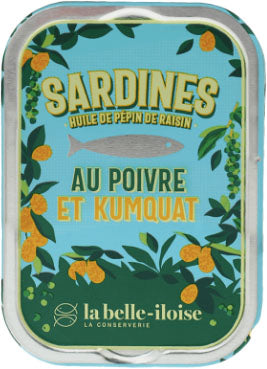 Sardines au poivre vert et kumquat