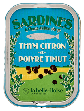 Sardines au thym citron et poivre Timut