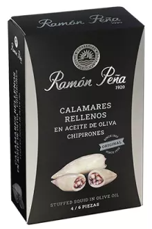 Calamars farcis à l'huile d'olive