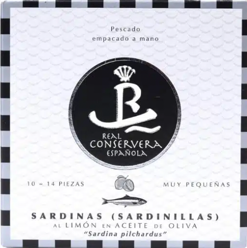 Sardines à l'huile d'olive et au citron (10/14 sardinillas)