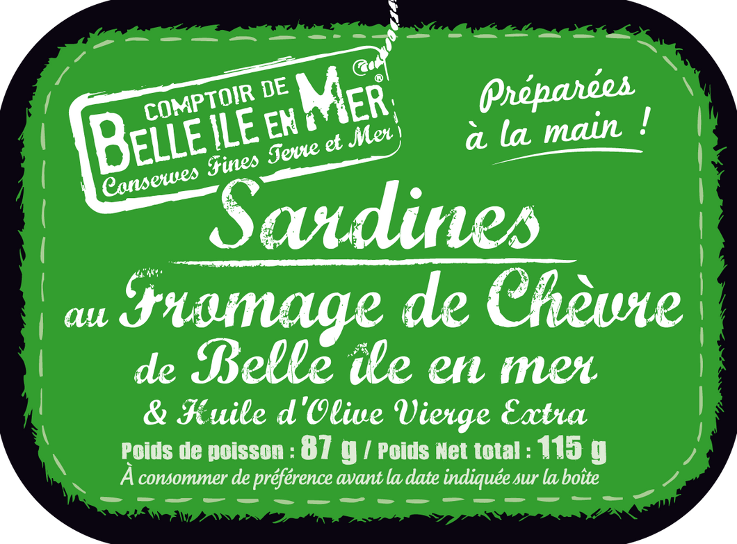 Comptoire de Belle Île - Sardines au fromage de chèvre