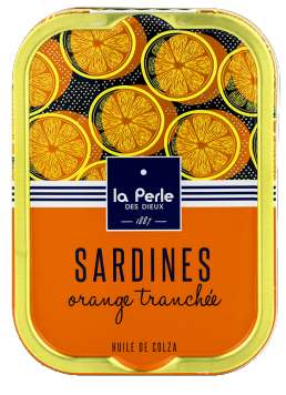 Sardines à l'huile de colza et orange tranchée